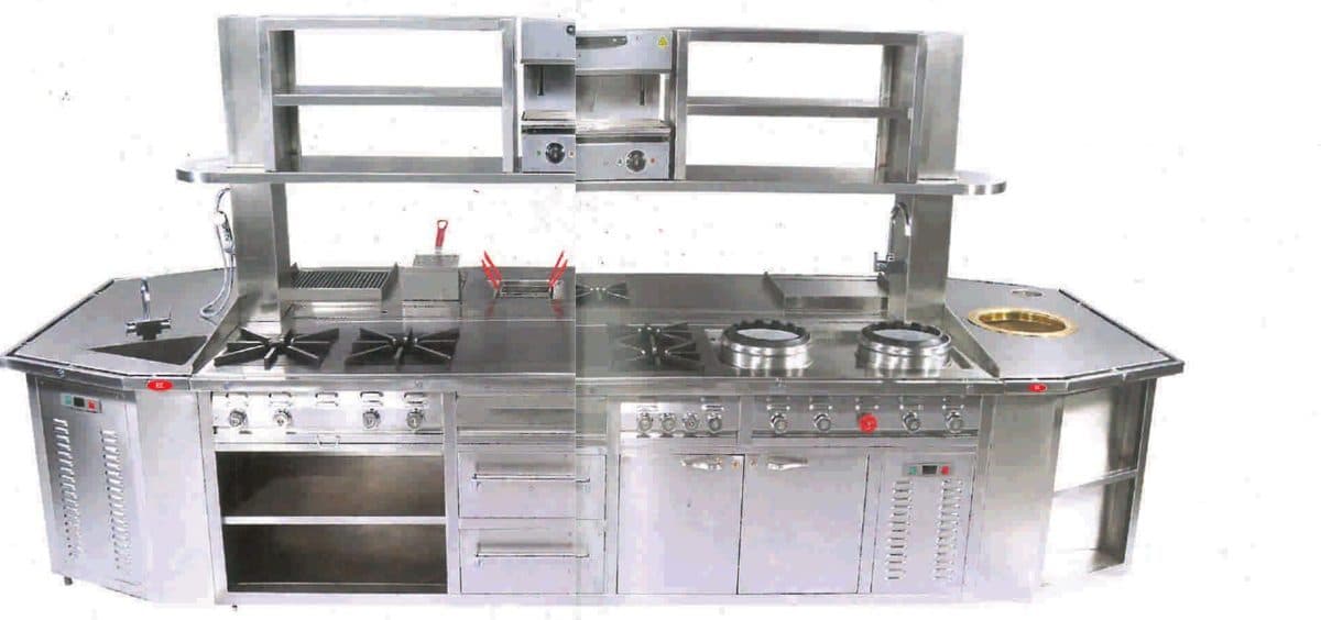 Royal Engineering Works multi-cuisine island kitchen unit